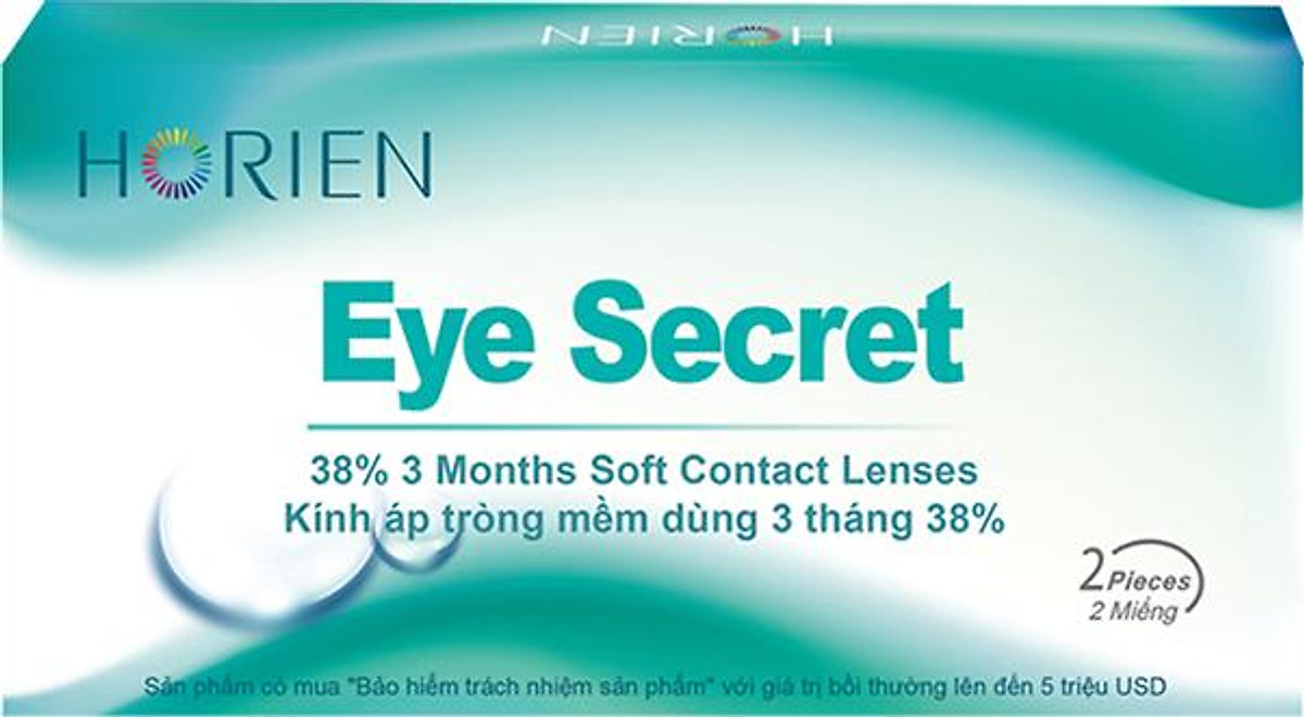 Kính Áp Tròng Trong Suốt Dùng 3 Tháng Eye Secret KT3T