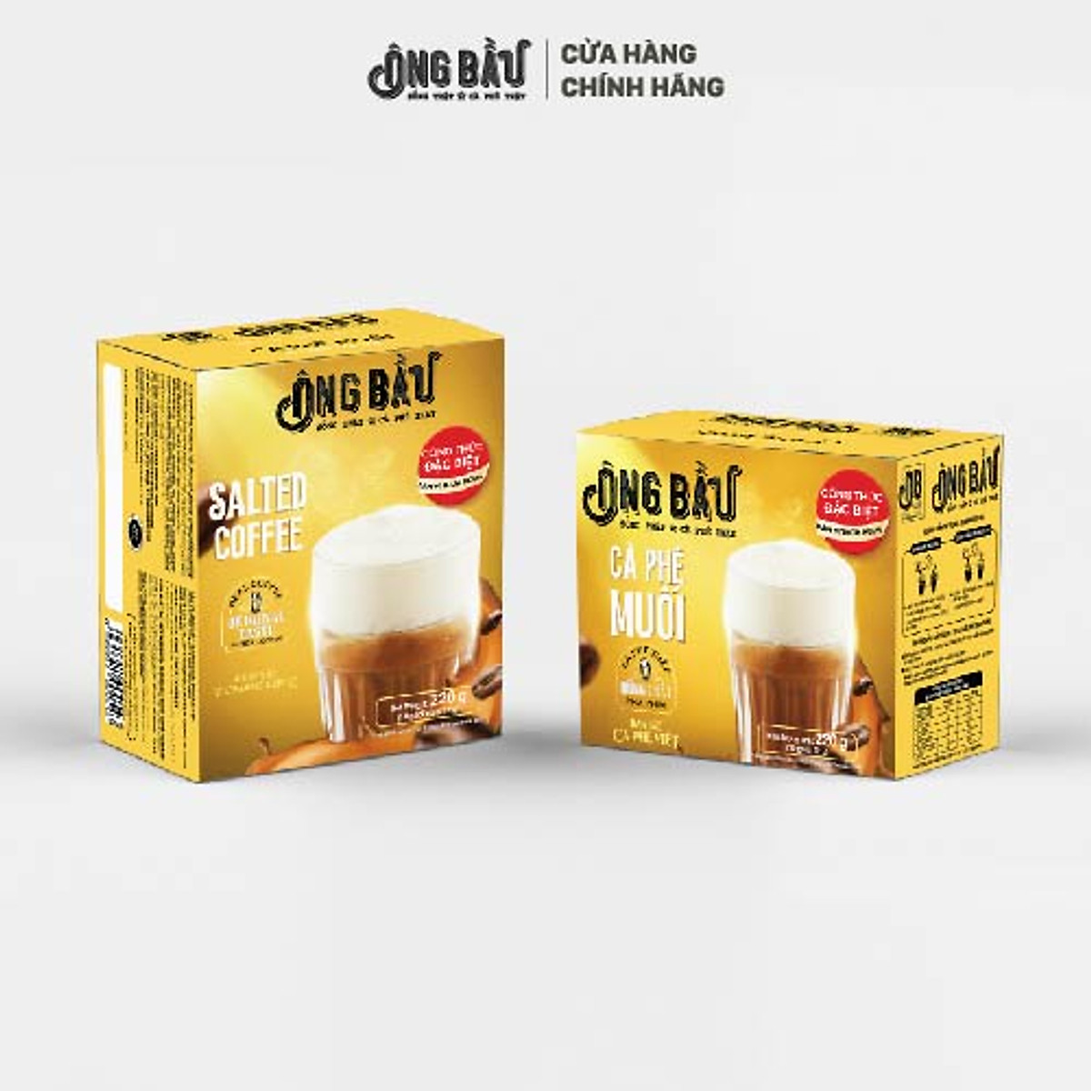 Combo 2 Hộp Cà Phê Muối Hòa Tan Ông Bầu