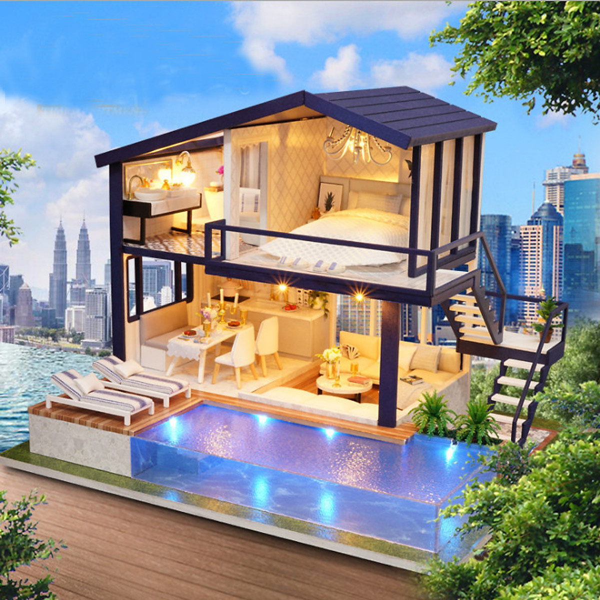 Giảm giá Đồ chơi lắp ráp gỗ 3d mô hình nhà nhật bản b BeeCost #39 Giảm giá Đồ chơi lắp ráp gỗ 3d mô hình nhà nhật bản b BeeCost