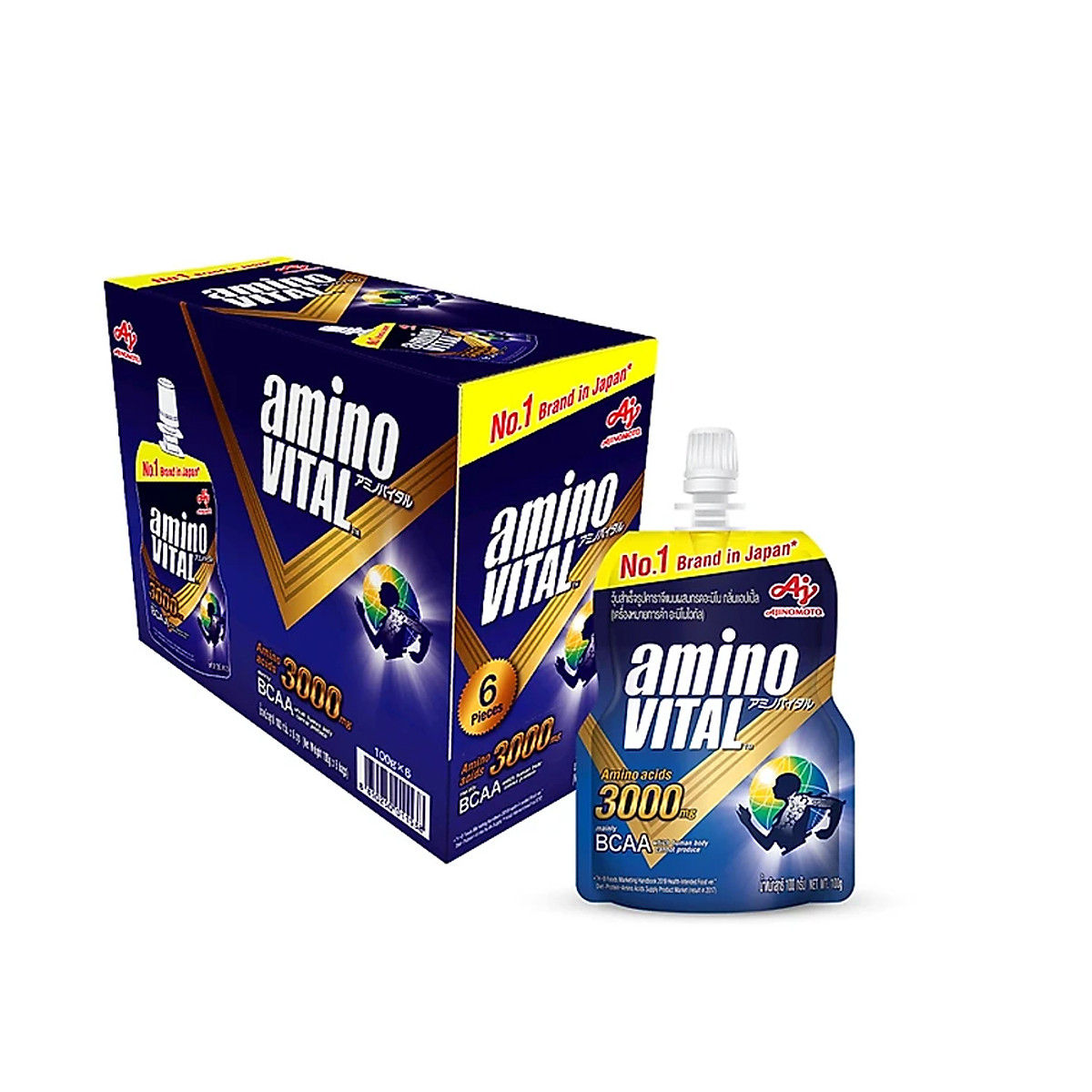 Hôp 6 gói AminoVITAL AJI-NO-MOTO 100g/ Gói