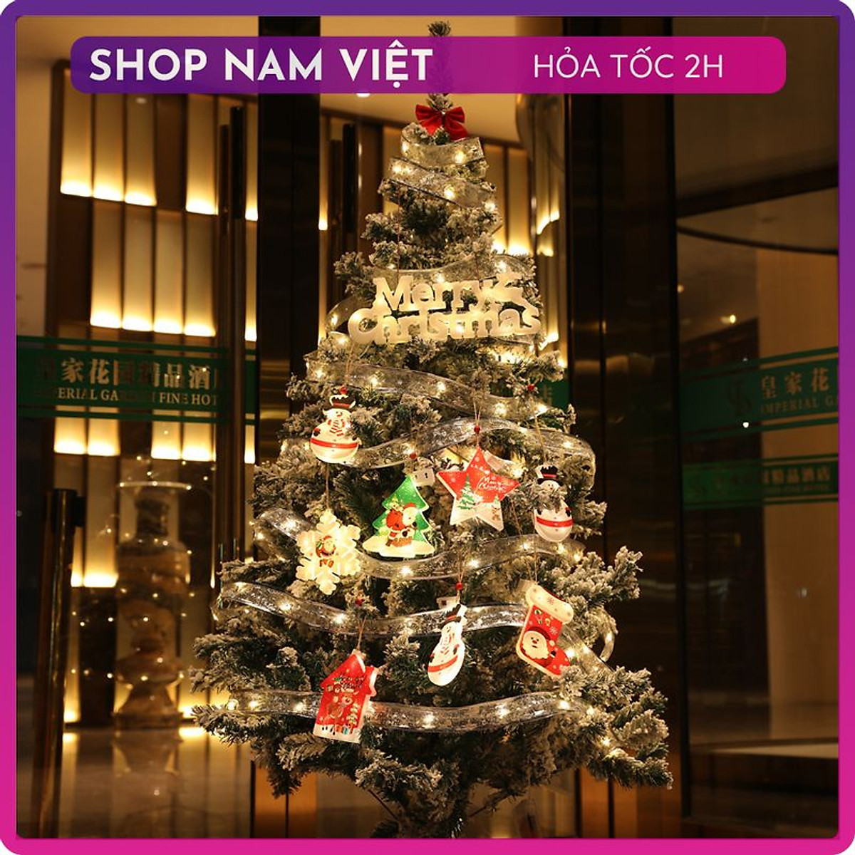Dây Led Ruy Băng Trang Trí Cây Thông Giáng Sinh Noel, Gói Quà
