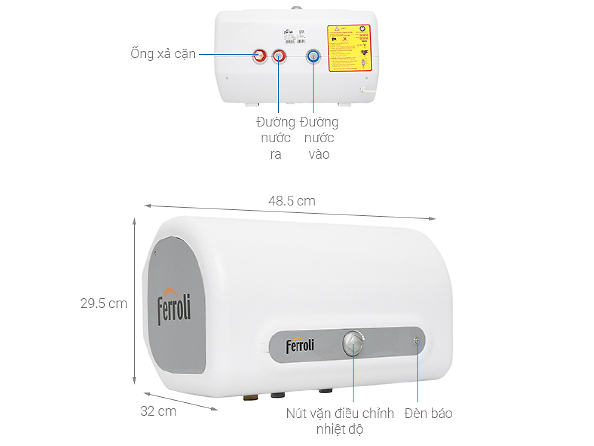 Máy Nước Nóng FERROLI QQ EVO 15L ME (2500W)