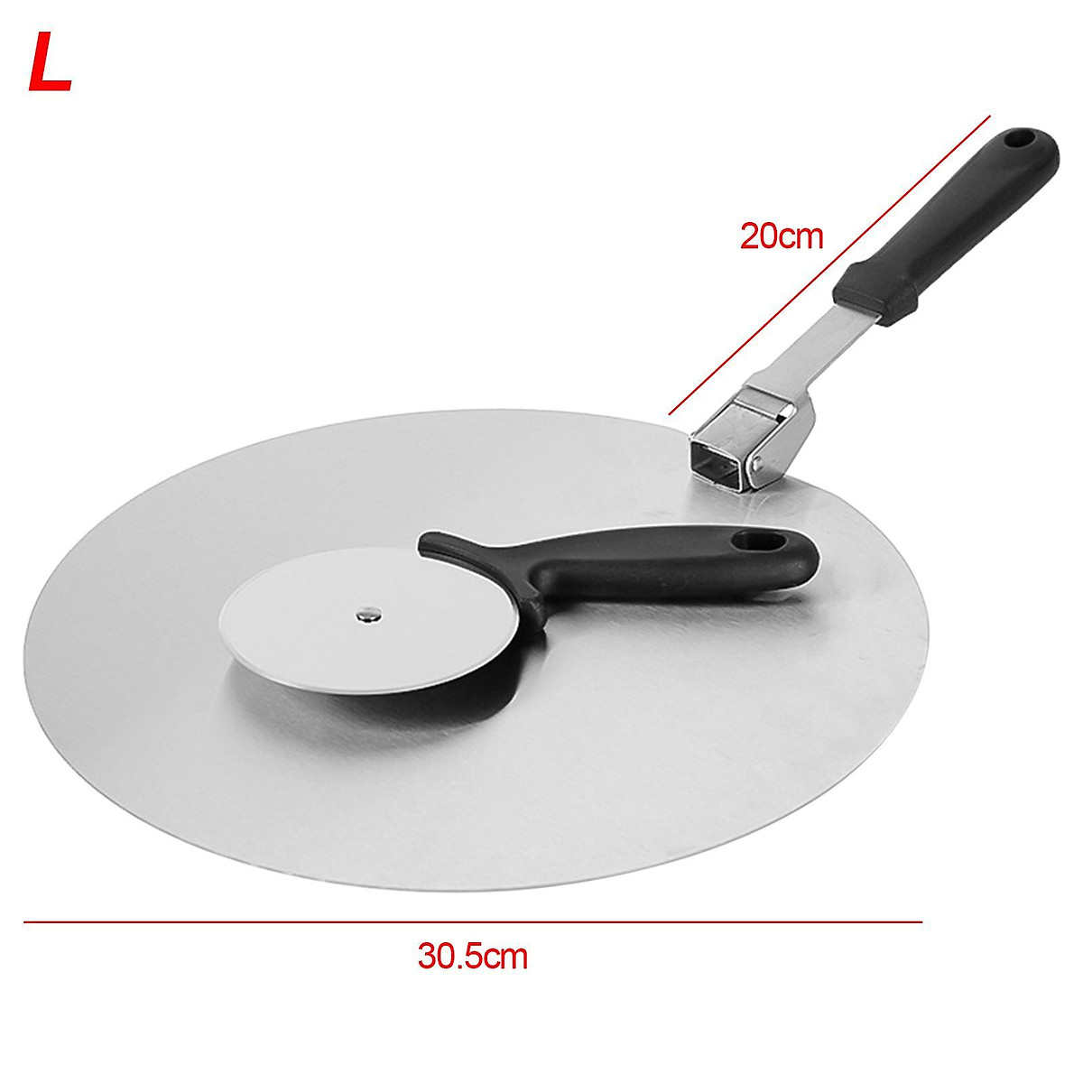 Pizza Shovel Lightweight Pizza Paddle Pizza Cutter Wheel for ...