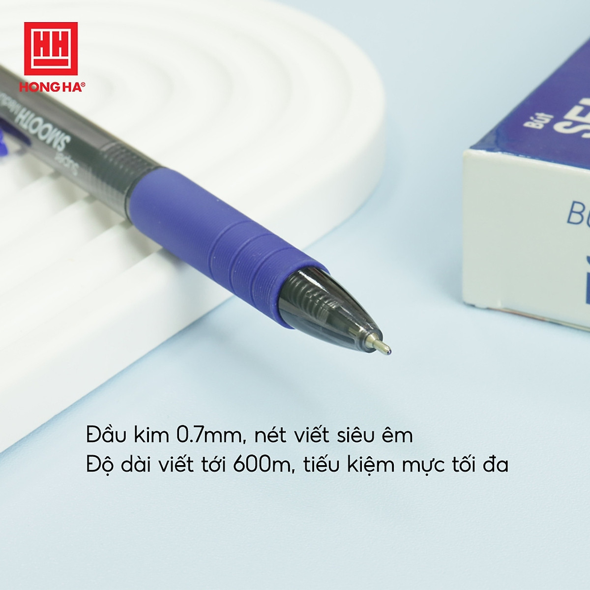 Bút Semi Gel 0.7mm Hồng Hà (2600)