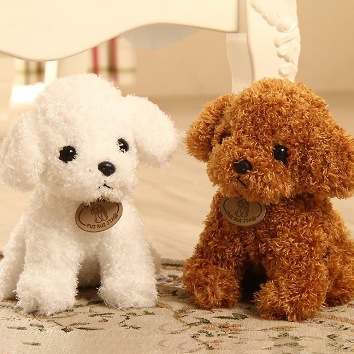 Gấu bông Chó Poodle lông xù nhồi bông cao cấp - Thú bông