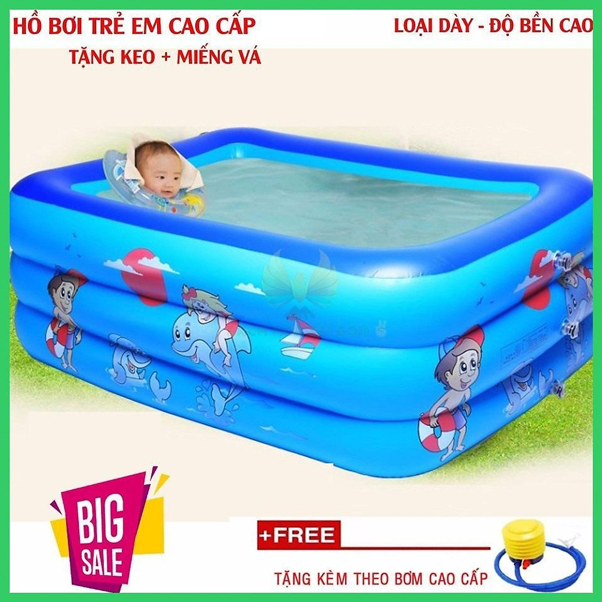 Bể bơi cho bé- Bể bơi gia đình - Bể bơi các loại, Bể bơi Phao Cho bé - Bể bơi Bằng Phao Trẻ em Kích Thước Lớn