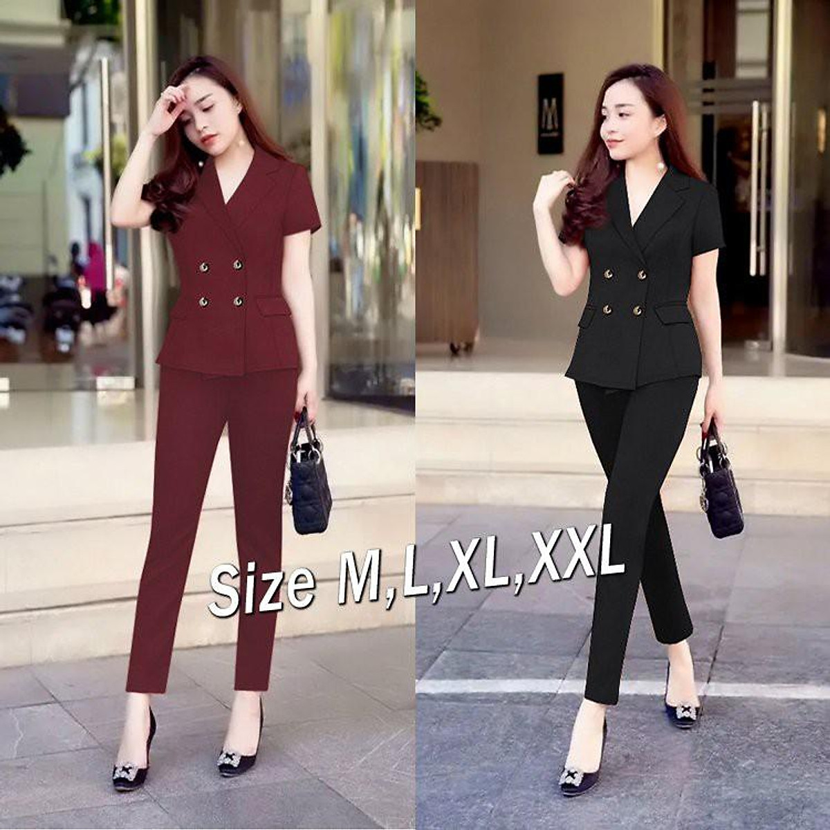 Set nguyên bộ áo vest quần dài thiết kế cao cấp