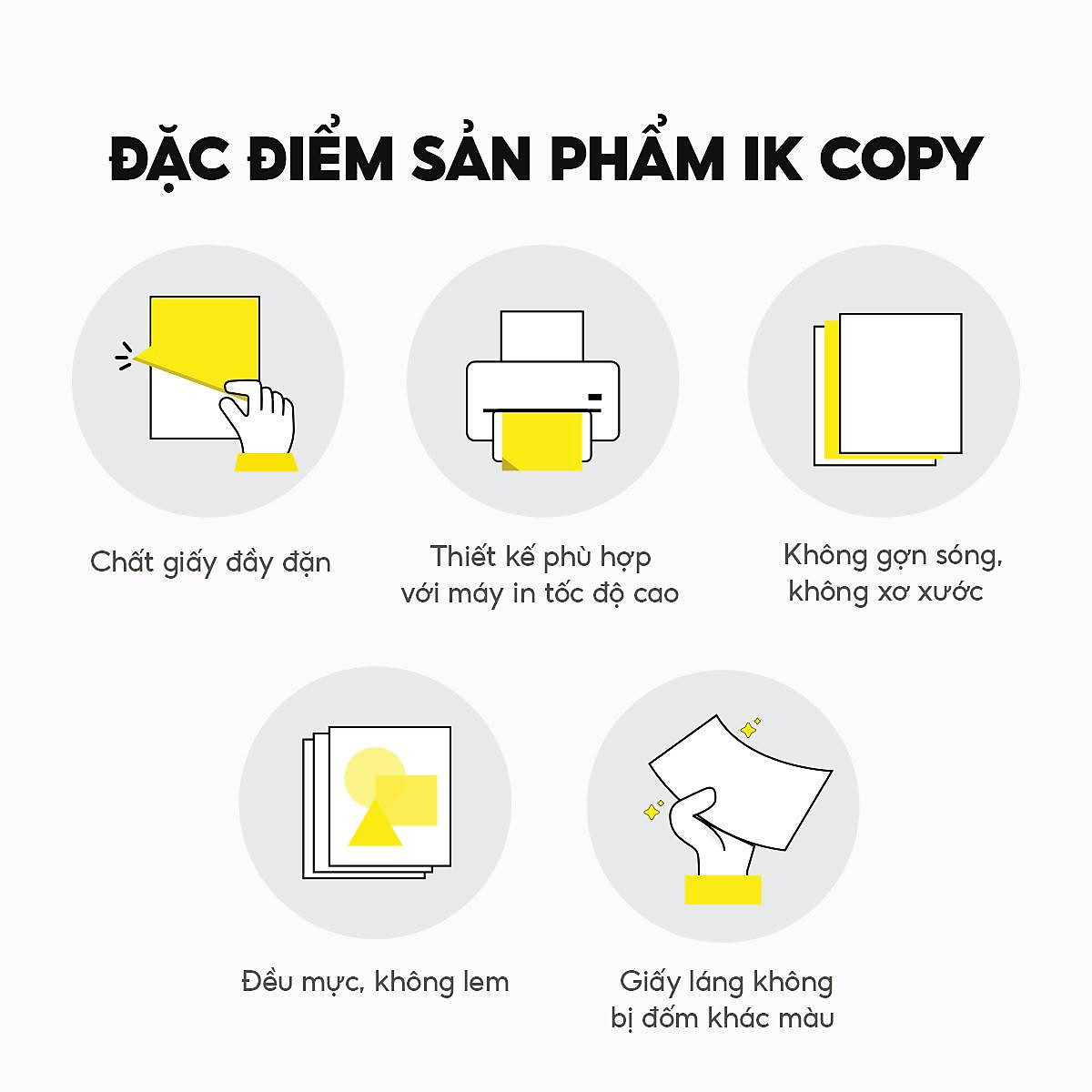 Giấy Photo A4 IK Copy 70 gsm (500 Tờ)