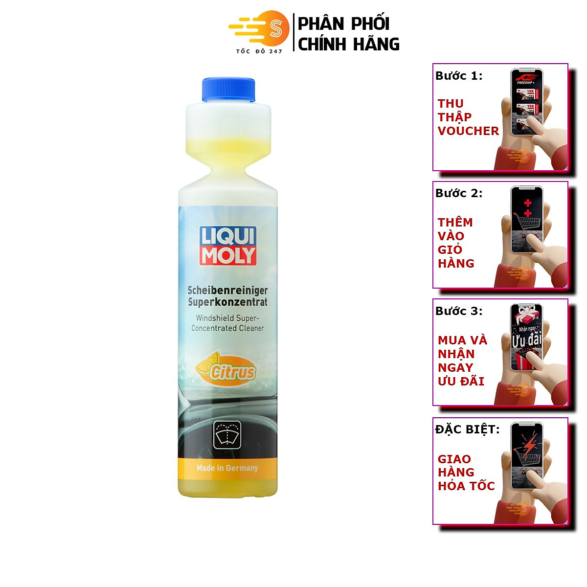 Nước Rửa Kính Xe Ô Tô Đậm Đặc Liqui Moly 1519 (250ml)