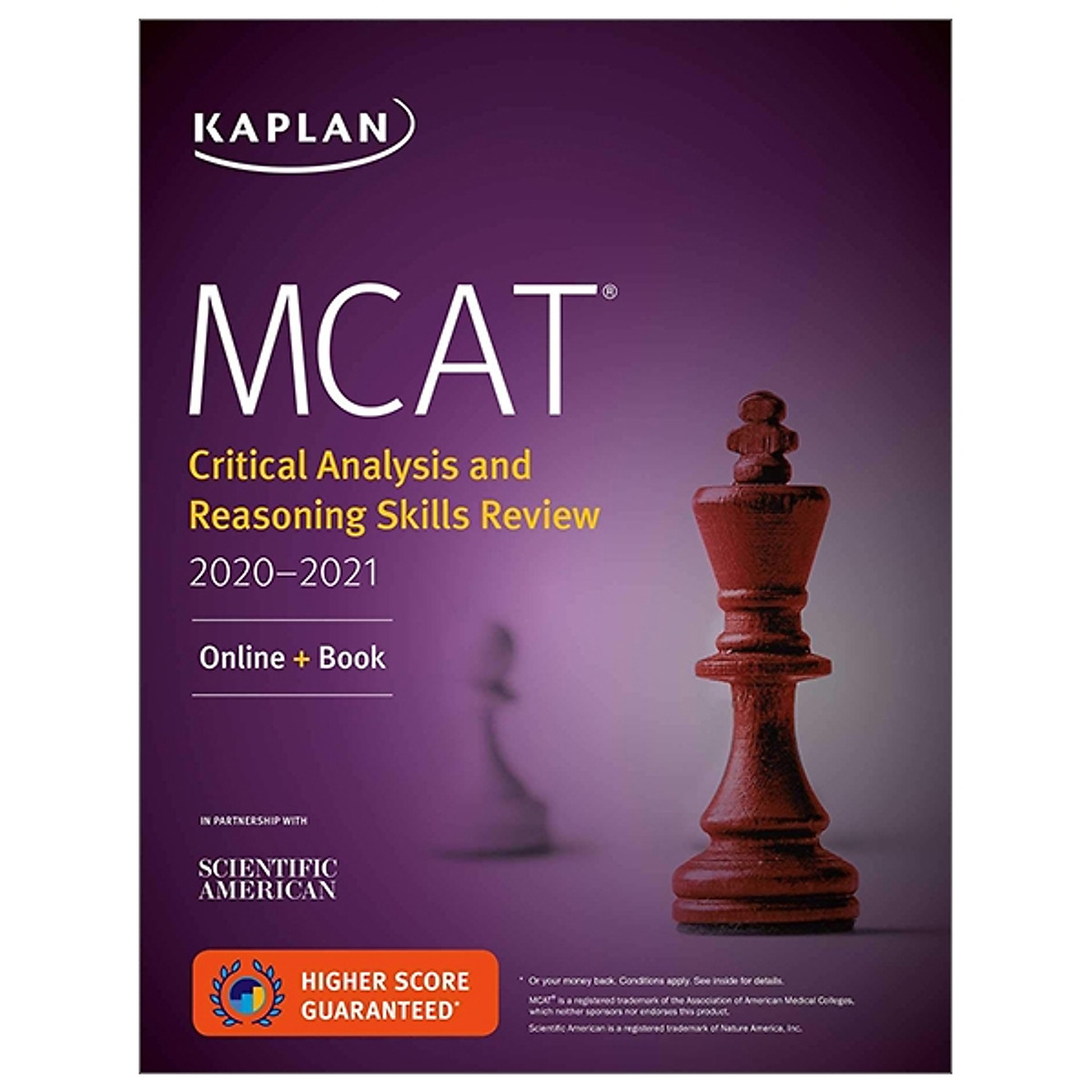 MCAT Critical Analysis And Reasoning Skills Review 2020-2021: Online + Book (Kaplan Test Prep)