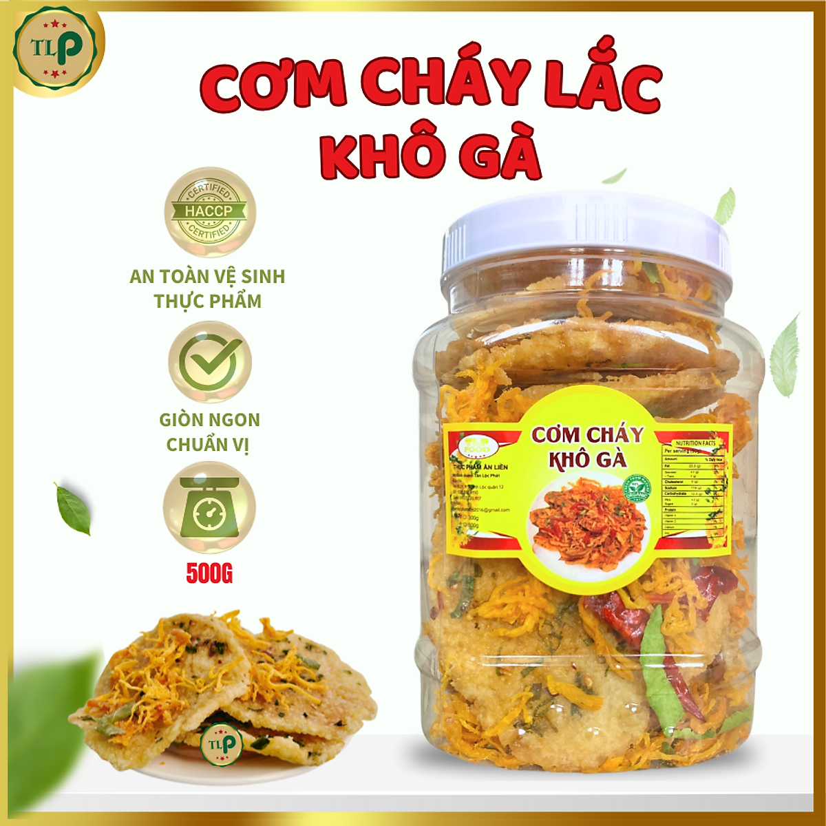 CƠM CHÁY LẮC KHÔ GÀ TÂN LỘC PHÁT HŨ 500G