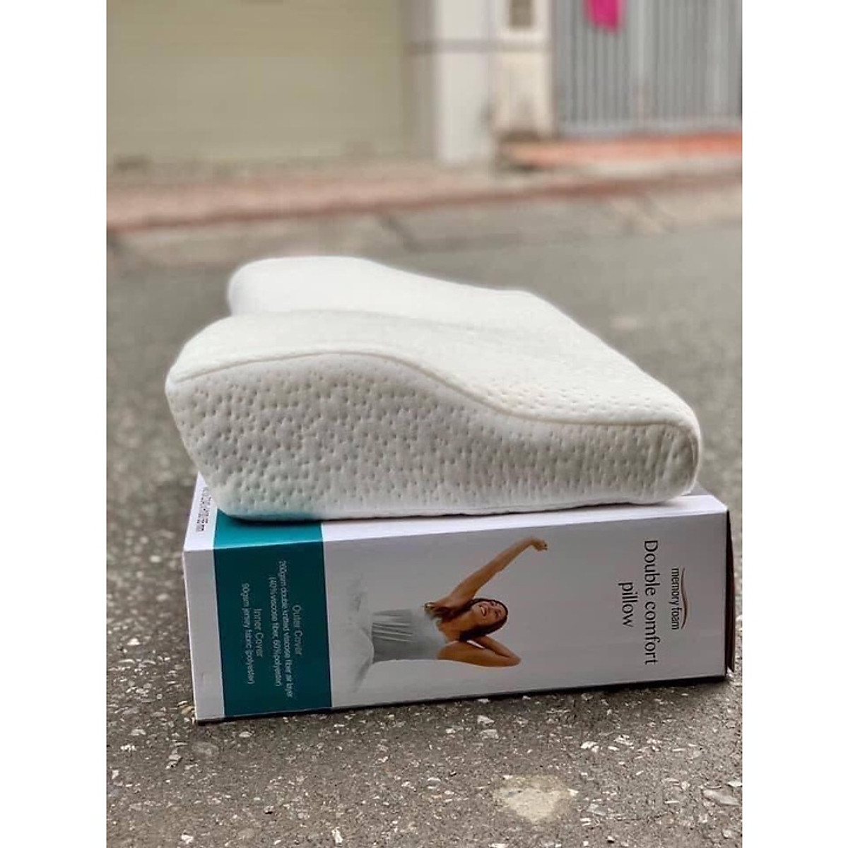 Gối Memory Foam 50D Lock & Lock HLW114 (61 x 34 x 10 cm)