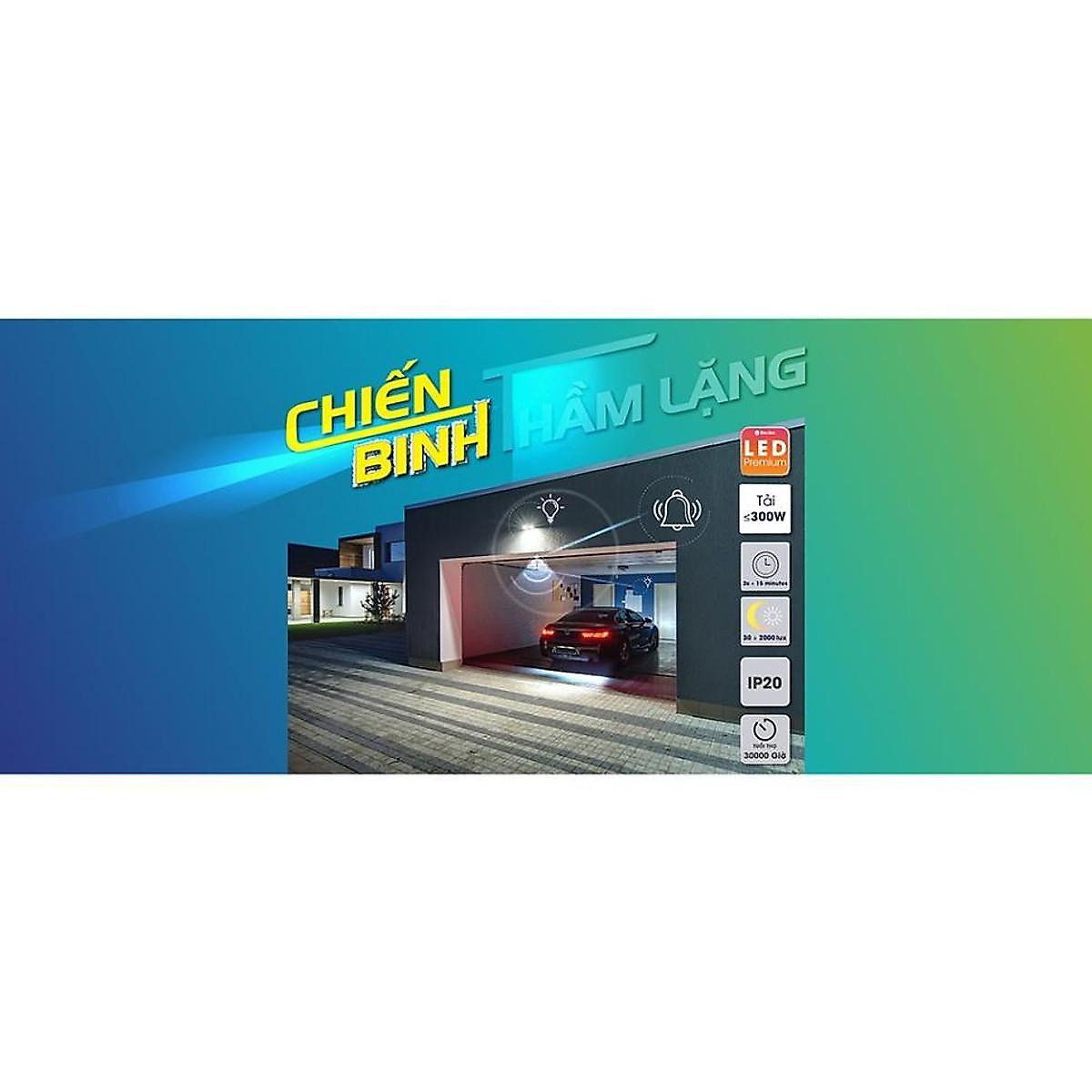 Công tắc Rạng Đông cảm biến chuyển động + cảm biến ánh sáng Model CT01