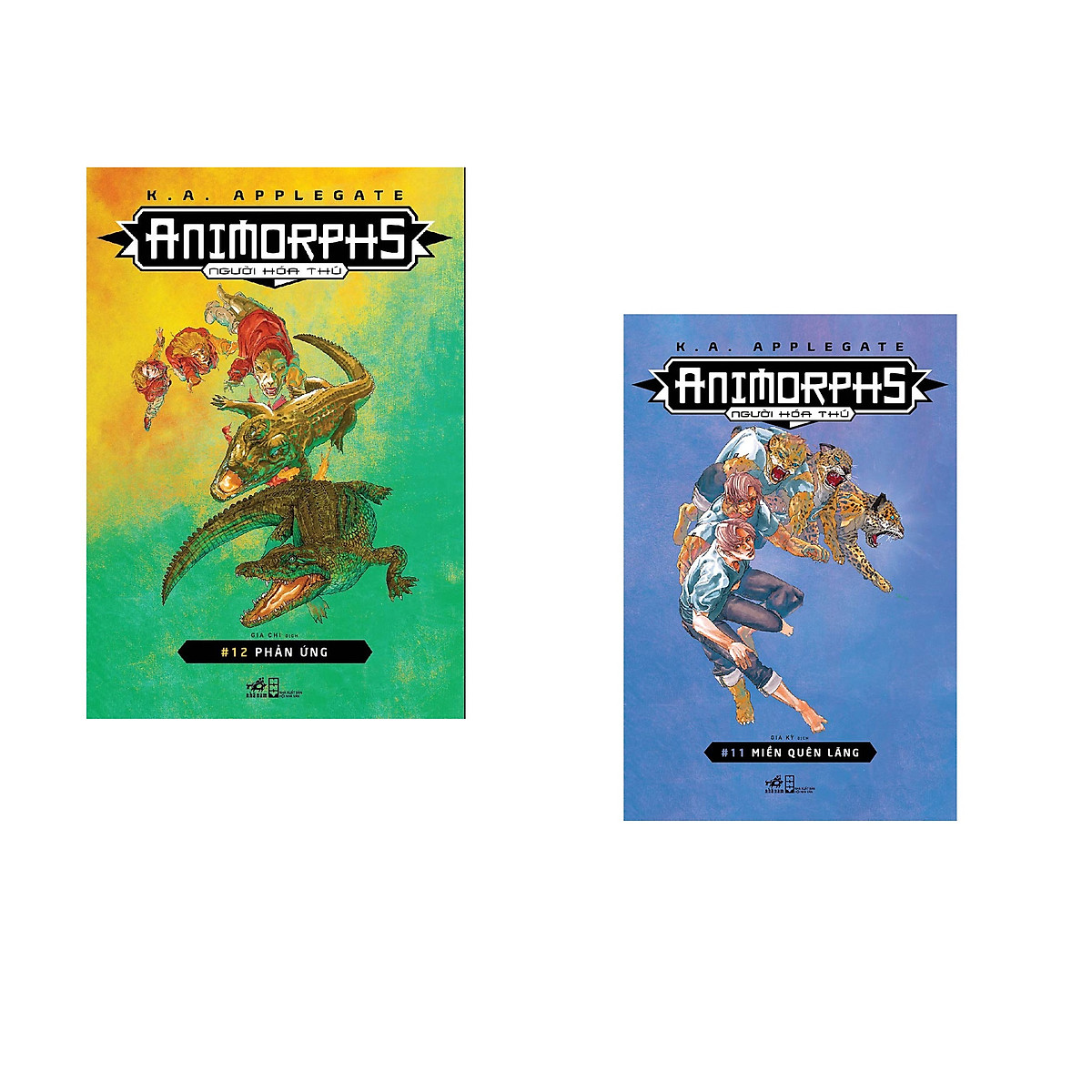 Combo 2 cuốn sách: Animorphs - Người hóa thú - Tập 12: Phản ứng + Animorphs - Người hóa thú - Tập 11: Miền quên lãng
