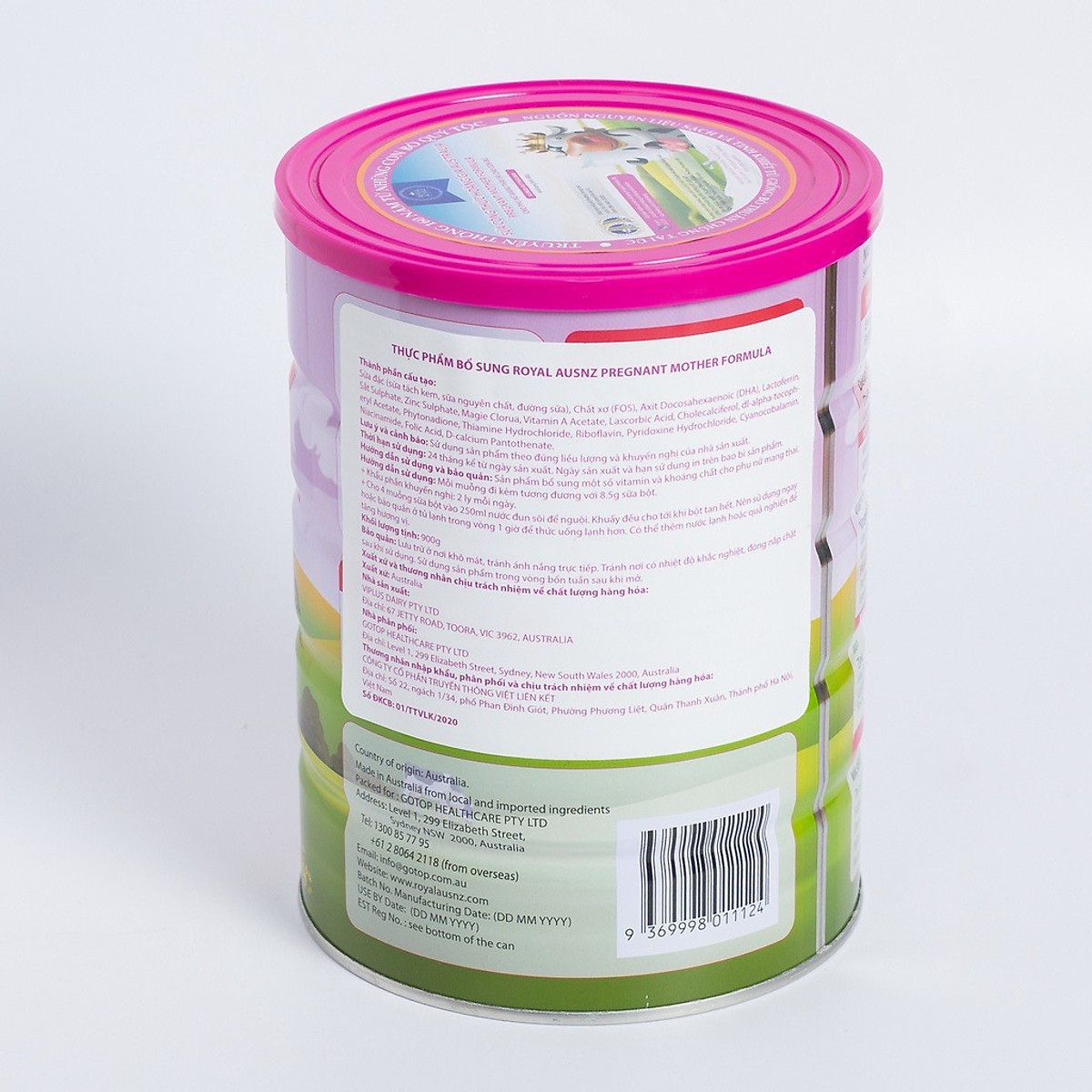 Sữa Bầu Lon 900g - Sữa Bột Hoàng Gia Pregnant Mother Formula Dành Cho Phụ Nữ Mang Thai Royal AUSNZ
