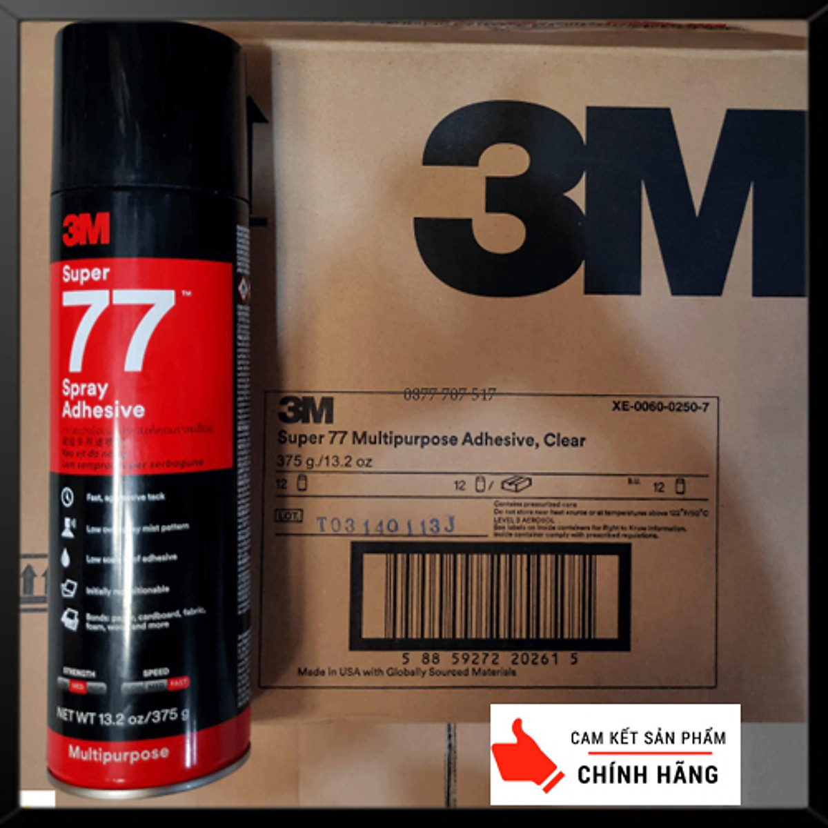 Keo Xịt Đa Năng 3M Super 77 - 375g