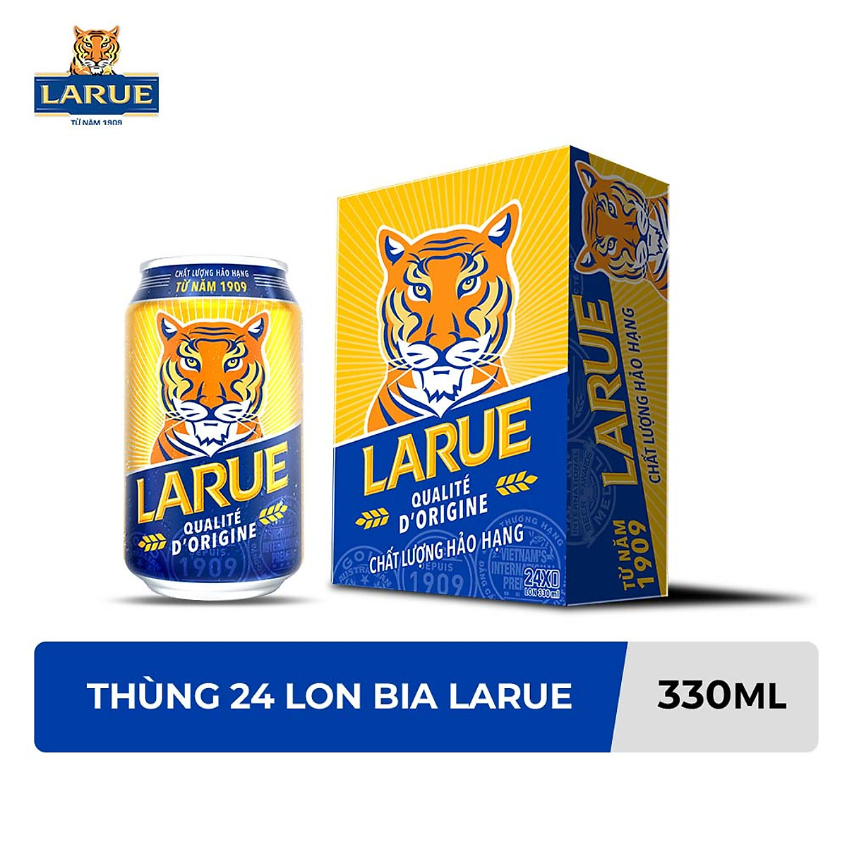 Thùng 24 Lon Bia Larue (330ml/lon) - Bia Nội Địa