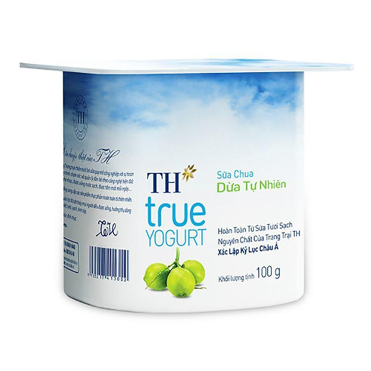 Sữa Chua Ăn Dừa Tự Nhiên TH True Yogurt Hũ 100G - 8935217413102