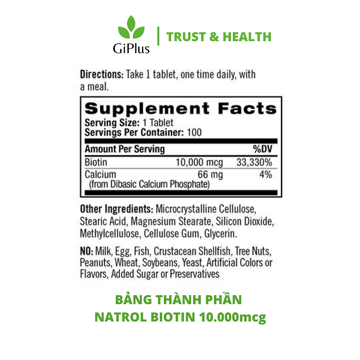 Biotin mọc tóc Natrol Beauty Mỹ hỗ trợ tóc mọc nhanh hơn, dày hơn, cho mái tóc khỏe mạnh, làn da rạng rỡ và móng tay chắc khỏe - QuaTangMe Extaste