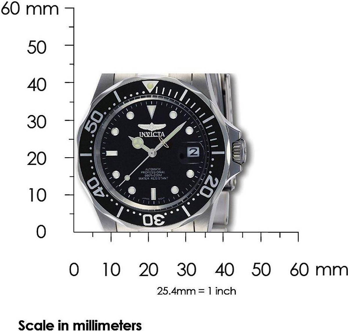 Mua Invicta Men's 8926 Pro Diver Collection Automatic Watch,  Silver-Tone/Black Dial/Half Open Back tại Global Ecom