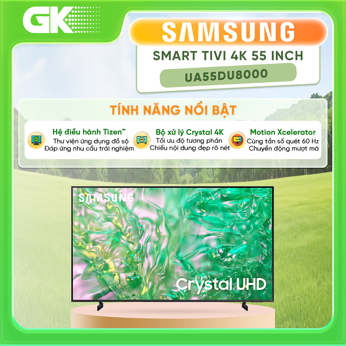 UA55DU8000 - Smart Tivi Samsung 4K 55 inch UA55DU8000 - Hàng Chính Hãng - Chỉ Giao Hồ Chí Minh