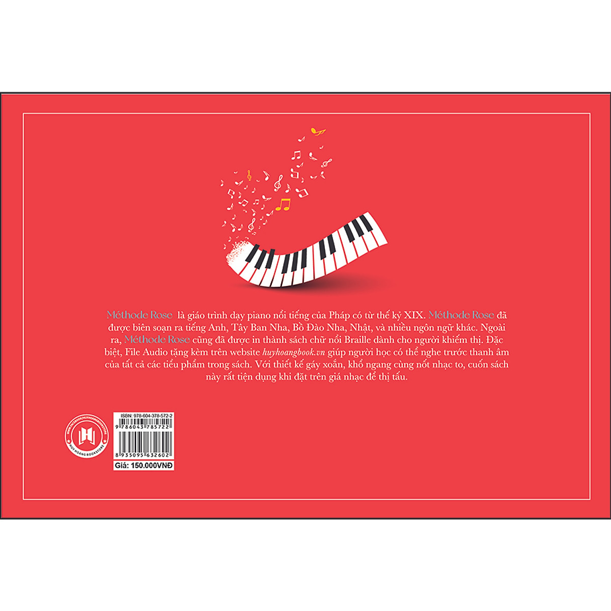 Méthode Rose - Phương pháp hồng 1 - Năm thứ nhất với đàn piano - Giáo trình dạy piano nổi tiếng của Pháp