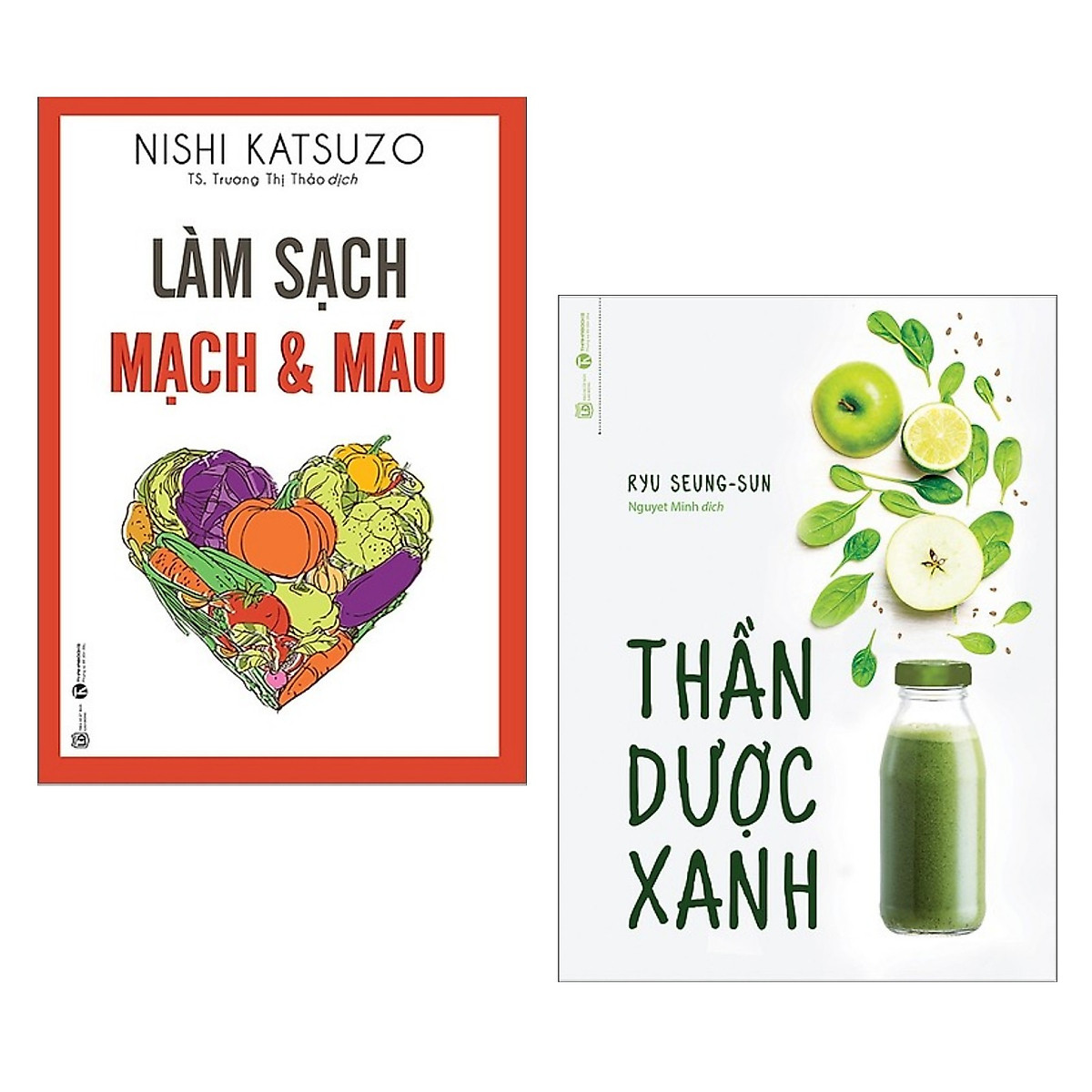 Combo 2 Cuốn Sách Tuyệt Vời Cho Sức Khỏe Của Bạn: Thần Dược Xanh + Làm Sạch Mạch Và Máu (Tái Bản 2019) / Tặng Kèm Bookmark Happy Life