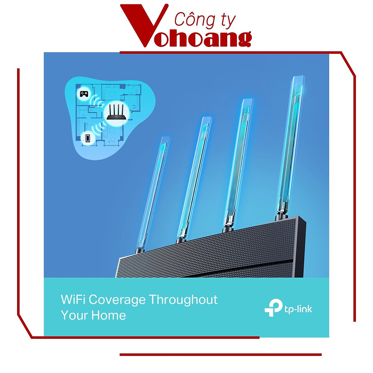 Bộ Phát Router WiFi 6 TP-Link Archer AX12 Băng Tần Kép AX1500 - Hàng Chính Hãng
