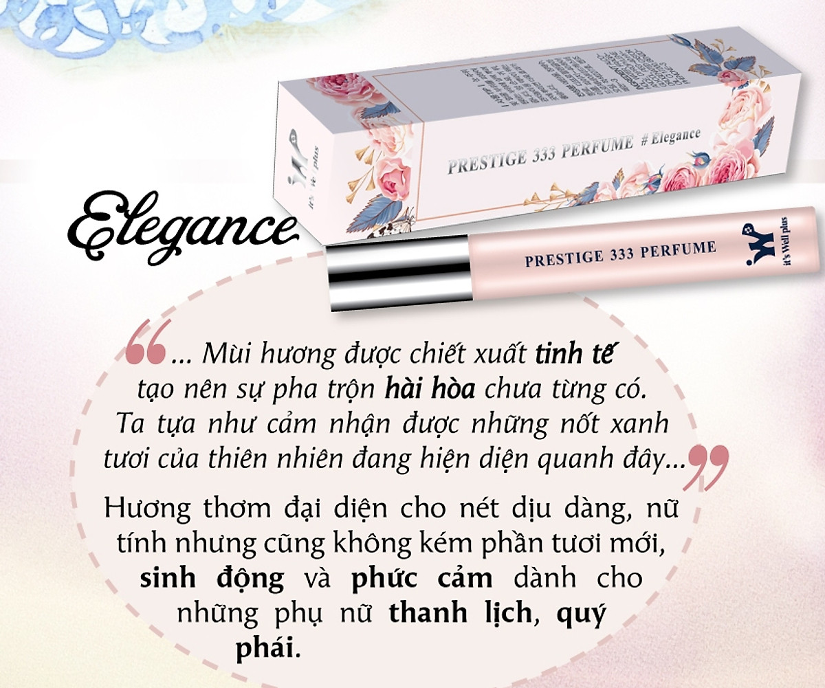 Nước Hoa It's Well Plus Prestige 333 Perfume Elegance PP-E (9ml)