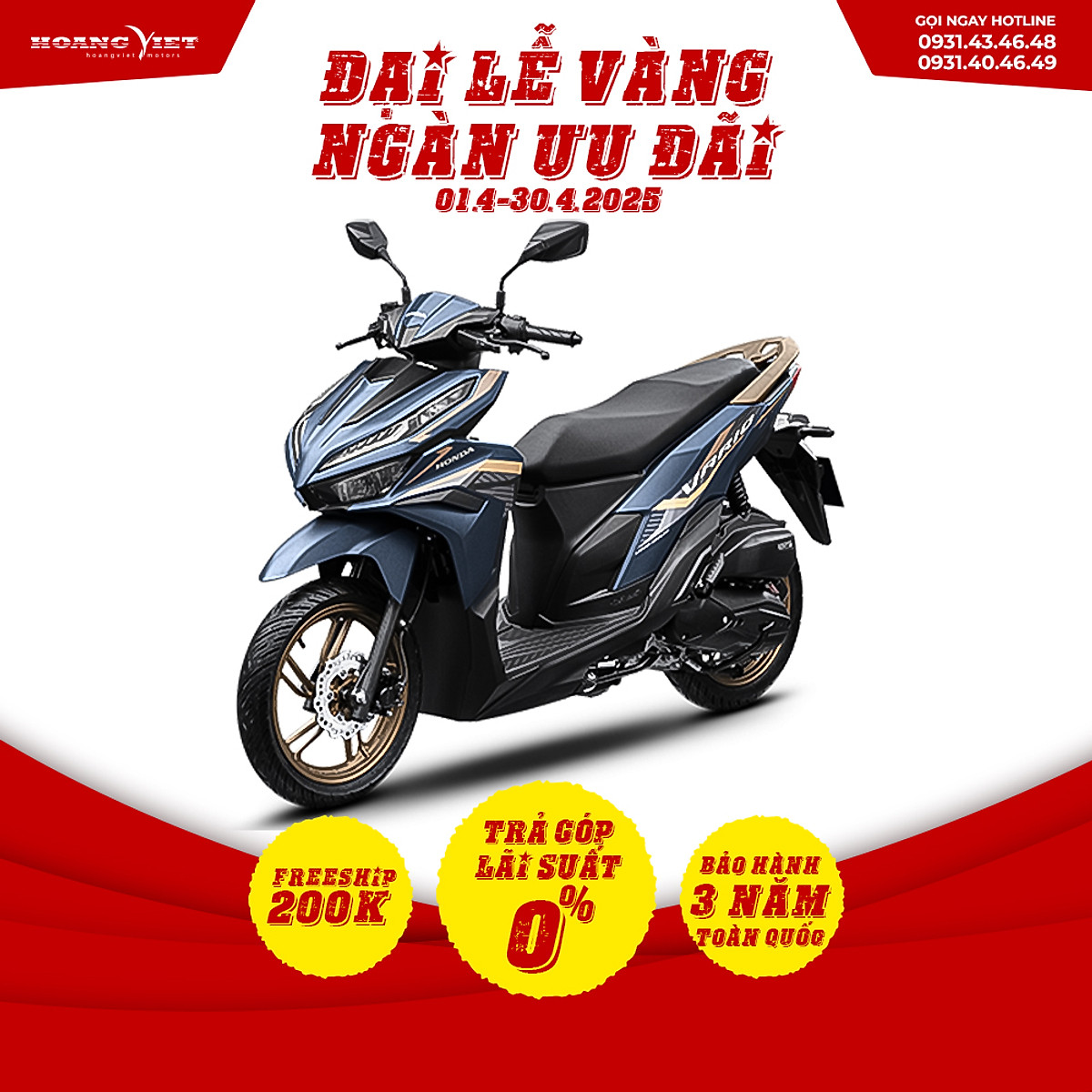 Xe Máy Honda VARIO 125 2024 - Phiên Bản Thể Thao