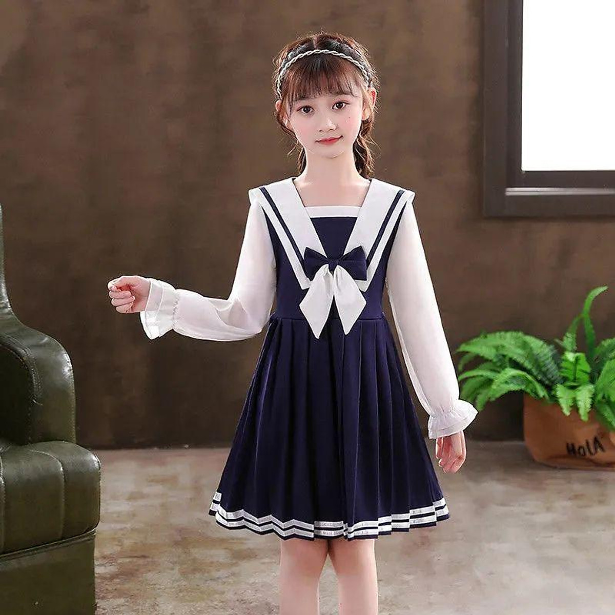 Đầm Công Chúa Phong Cách Hàn Quốc Thời Trang Xuân Thu Mới Cho Bé Gái 3- Đầm Công Chúa Phong Cách Hàn Quốc Thời Trang Xuân Thu Mới Cho Bé Gái 3-