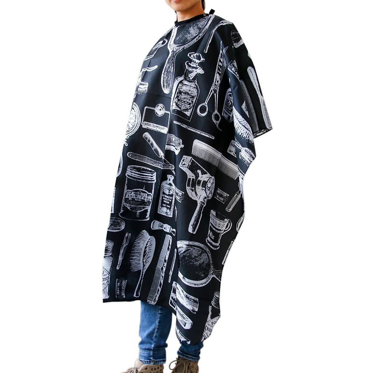 Mua Pro HAIRDRESSERS CAPE Gown Barbers Salon Adult Cloth Hair Styling Cut Dye Cover tại Magideal2 Mua Pro HAIRDRESSERS CAPE Gown Barbers Salon Adult Cloth Hair Styling Cut Dye Cover tại Magideal2