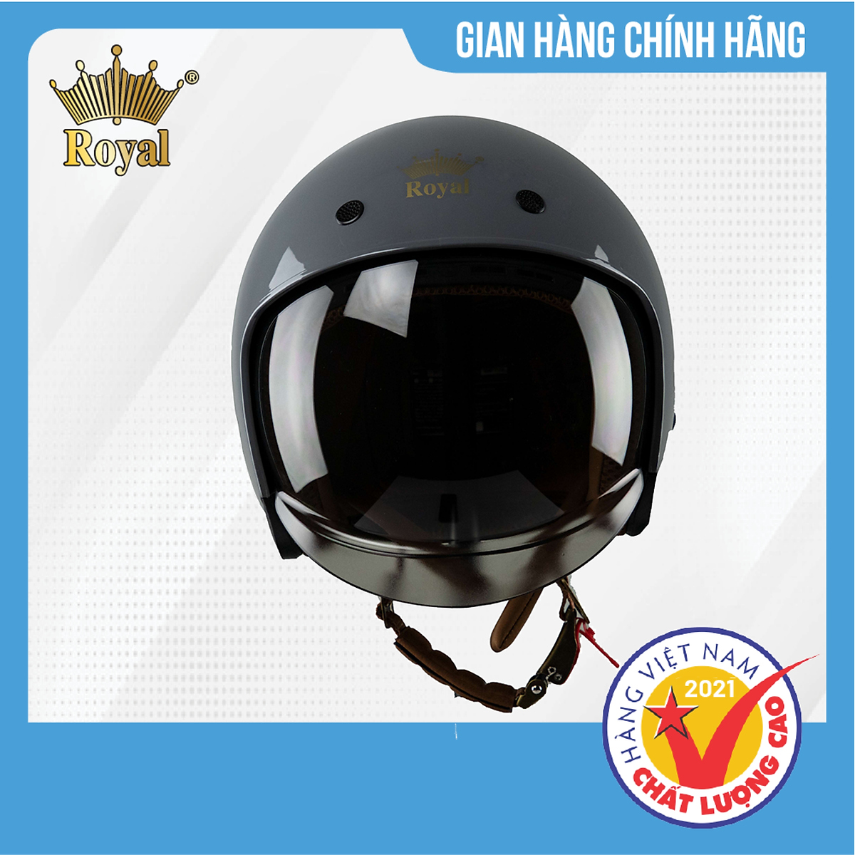 Mũ Bảo Hiểm 3/4 Đầu Royal M139 Kính Âm Thời Thượng Tiện Nghi