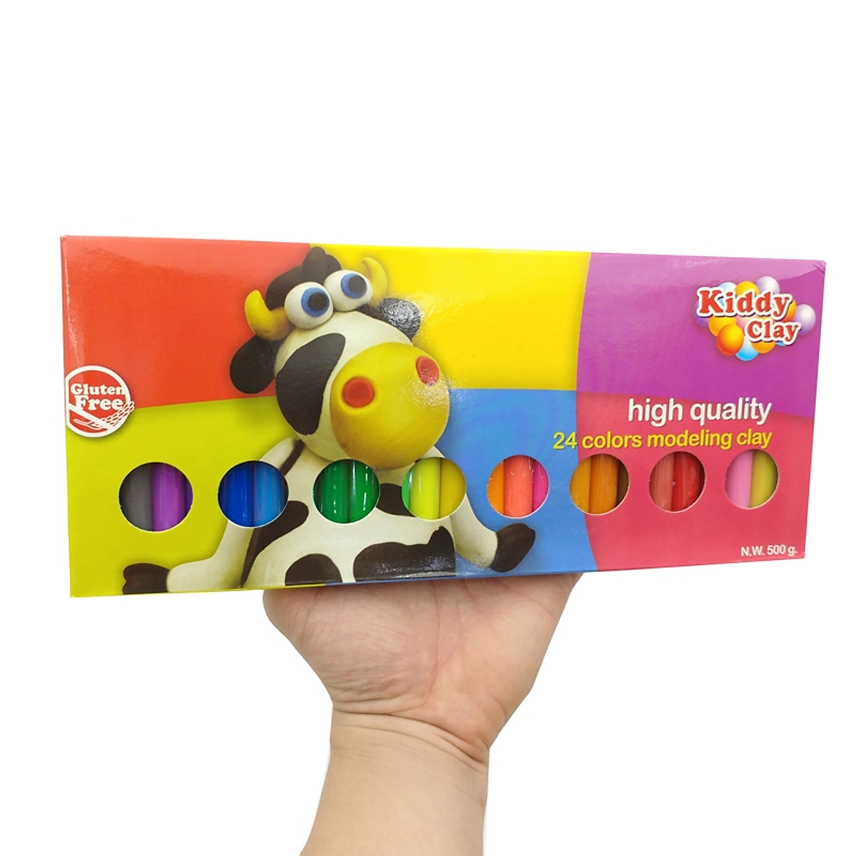 Sáp Nặn Thủ Công 24 Màu Kiddy Clay BX - 500 - 24