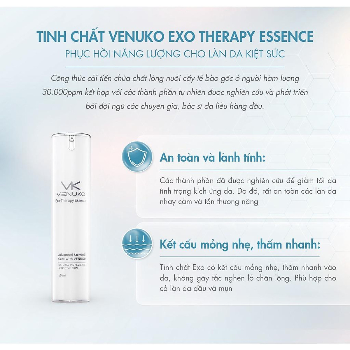 Tinh chất phục hồi năng lượng Venuko - Exo Therapy Essence