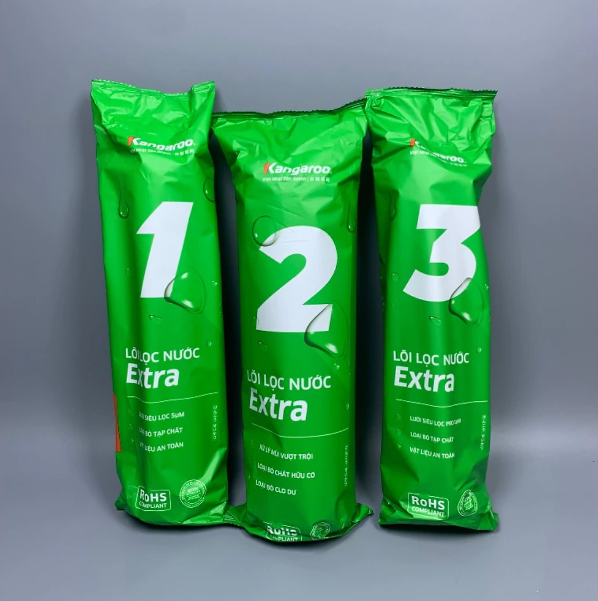 Combo 2 bộ lọc thô 123 + 2 lõi số 1 (4 lõi số 1, 2 lõi số 2, 2 lõi số 3) cho máy Kangaroo hàng chính hãng