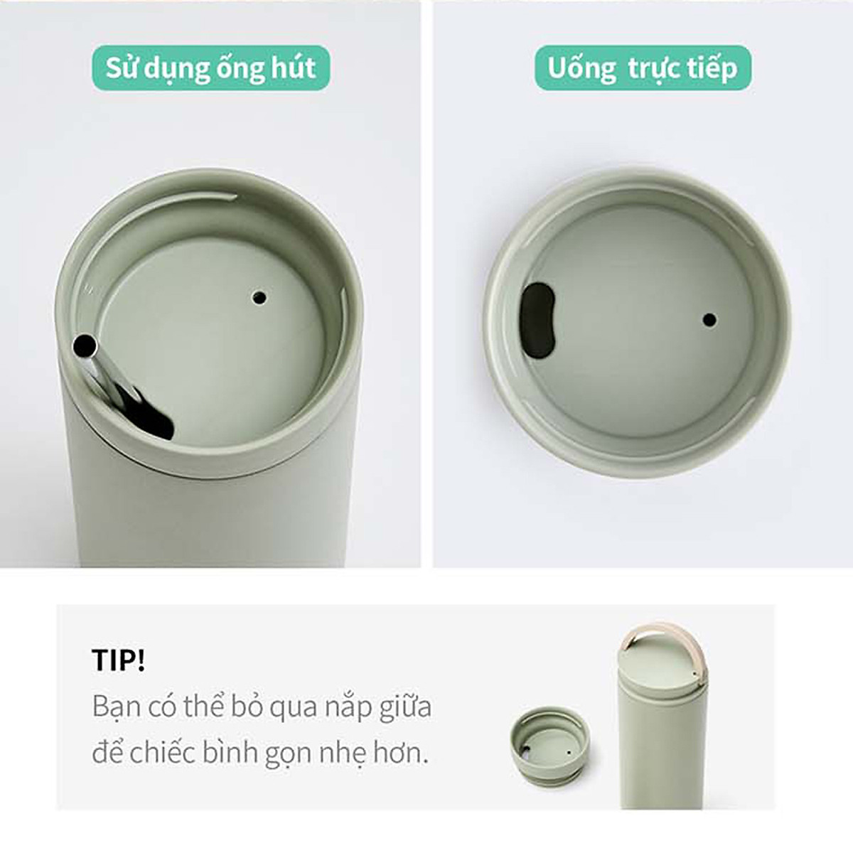 Bình giữ nhiệt LocknLock Metro Two Way LHC4274 475ml