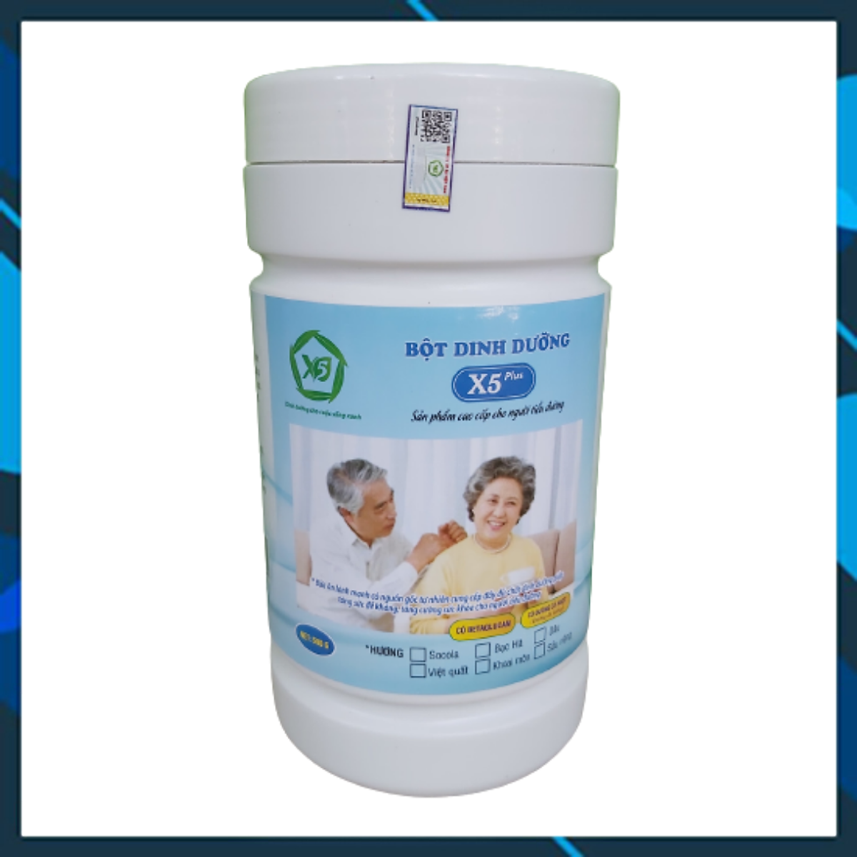 Bột dinh dưỡng X5 Cho người cao tuổi, tiểu đường giúp Ổn định huyết áp, ổn định đường huyết, khỏe tim mạch, ngủ ngon