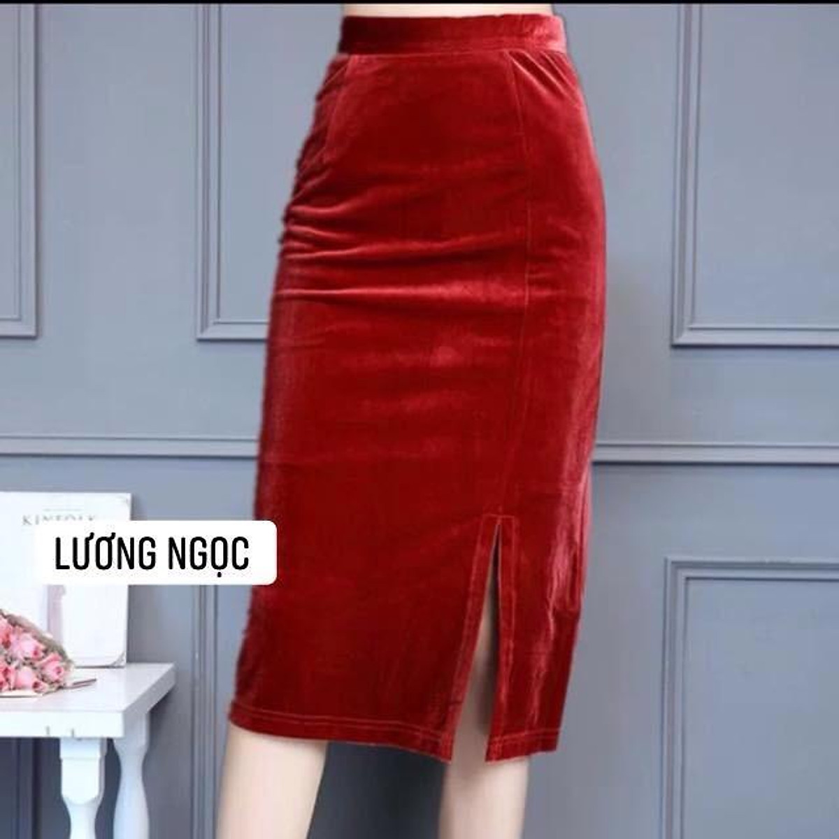 Top 83 chân váy nhung đỏ siêu đỉnh  trieuson5
