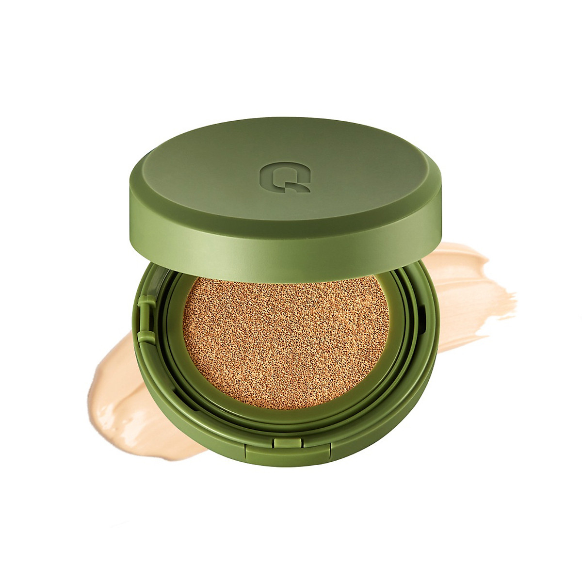 Phấn nước trang điểm che phủ kiềm dầu thuần chay GLAMRR Q VEGAN SUPER COVER CUSHION (1 lõi x 15g) by Gilaa