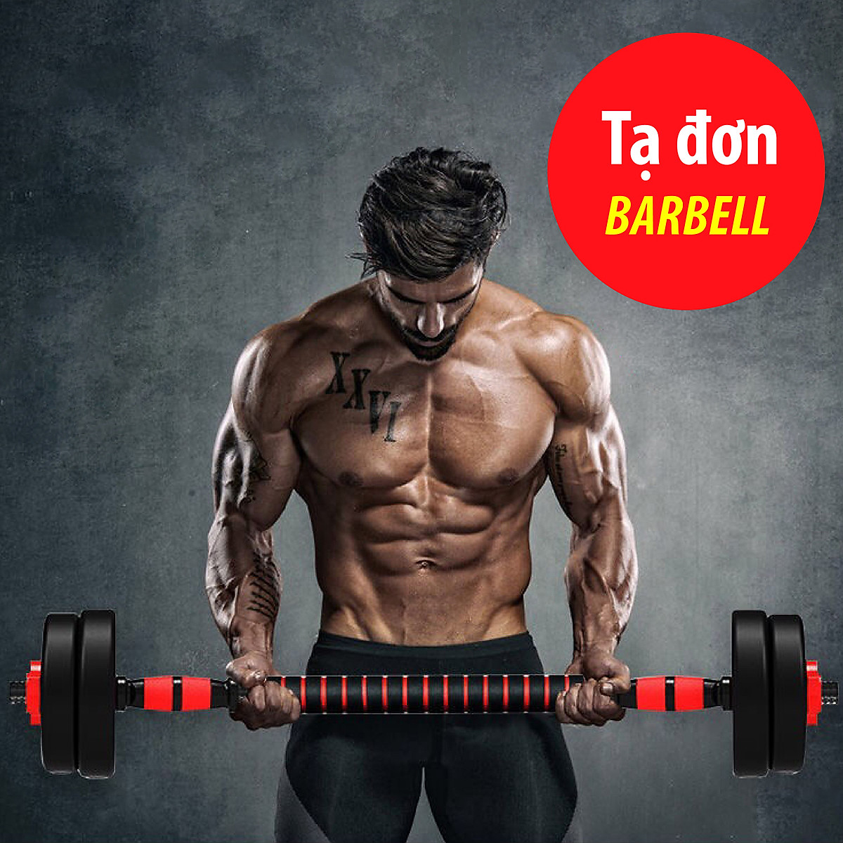Tạ đôi, Tạ tay + Tạ Đẩy kết hợp (2 in 1) 40kg tập tay đẩy kết hợp, tạ nam nữ tập gym ( hàng nhập khẩu）