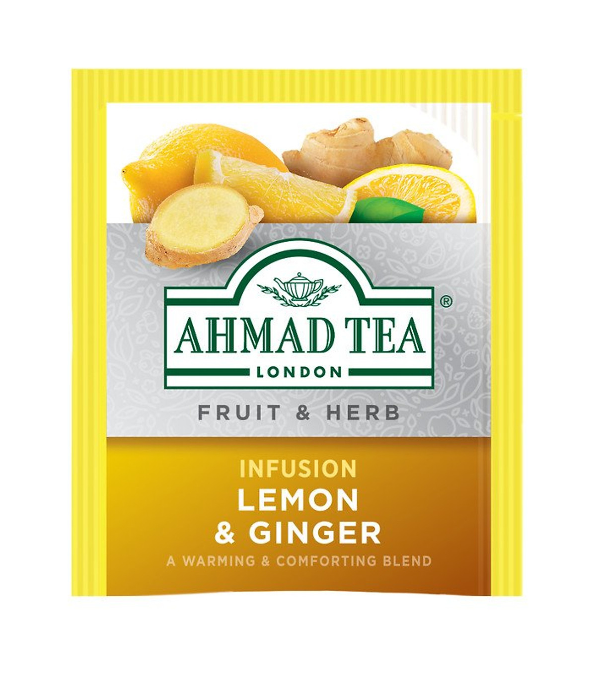 TRÀ AHMAD ANH QUỐC - GỪNG (40g) - Lemon & Ginger - Nên sử dụng hàng ngày, sau mỗi bữa ăn