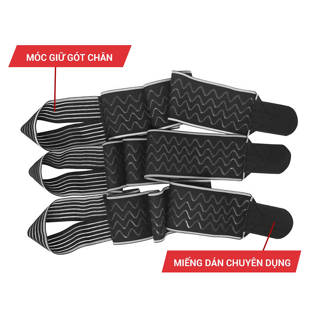 Băng quấn cố chân, băng bảo vệ cổ chân, mắt cá chân GoodFit co giãn đàn hồi, đệm silicone chống trượt GF612A