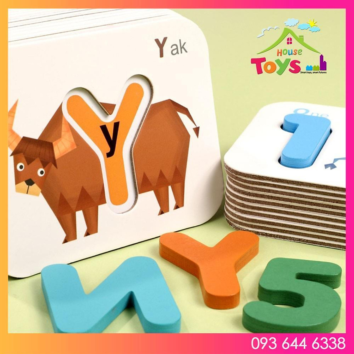 ALPHABET PAIRED CARD Bộ Thẻ Bảng Chữ Cái và Số Tiếng Anh Bằng Gỗ | Siêu ...