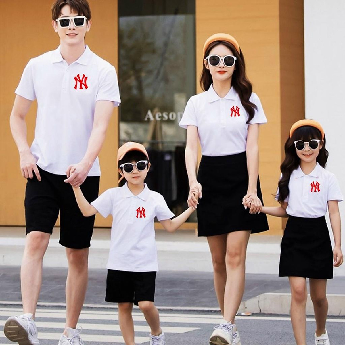 Đồng phục áo váy gia đình dễ thương USGD274  Đồng phục Unistar