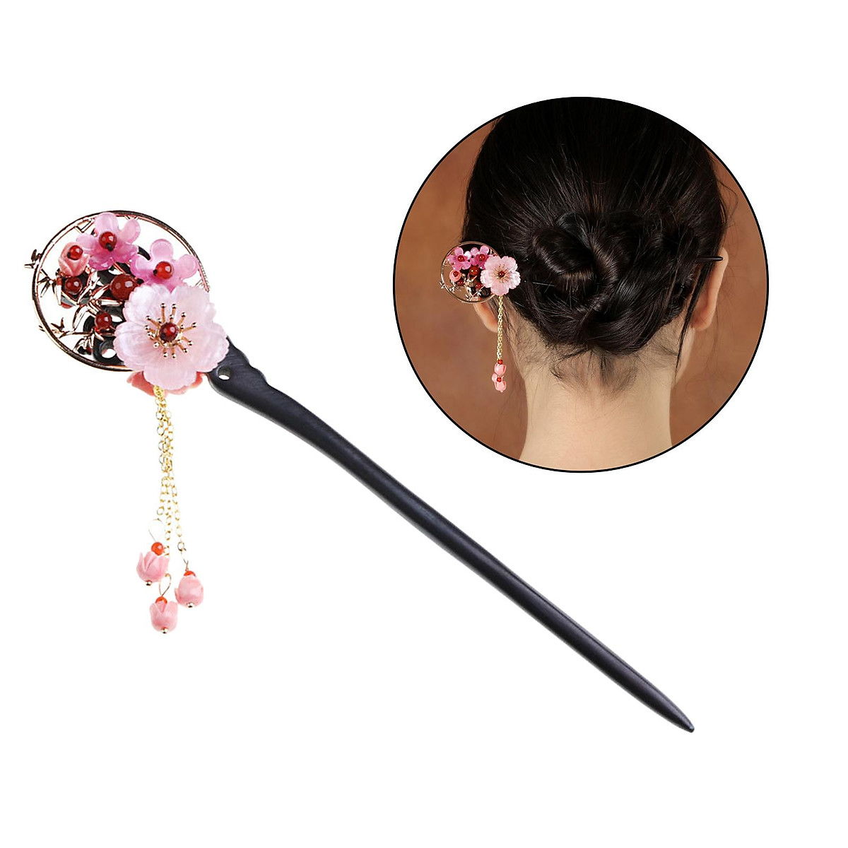 Chinese Style Wooden Hair Stick Chopstick Hair Pin Wedding Hair Accessories