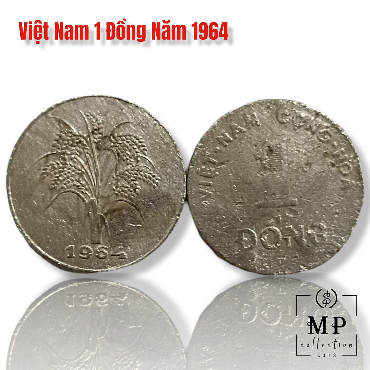 Xu Cổ Xưa Việt Nam 1 Đồng Năm 1964 Hình Bông Lúa - Vật phẩm phong ...