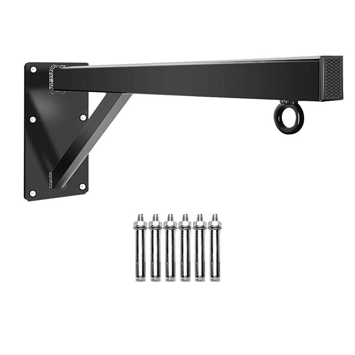 Heavy Duty Punch Boxing Bag Wall Mount Bracket Hanging Stand Hanger Black