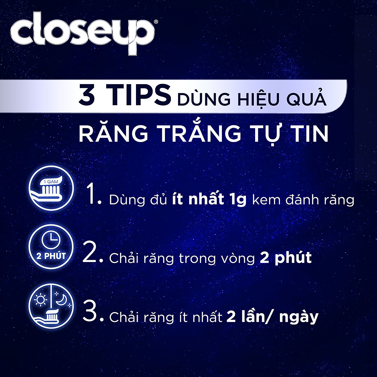 Combo 3 kem đánh răng Closeup Tinh Thể Blue Sapphire 100g