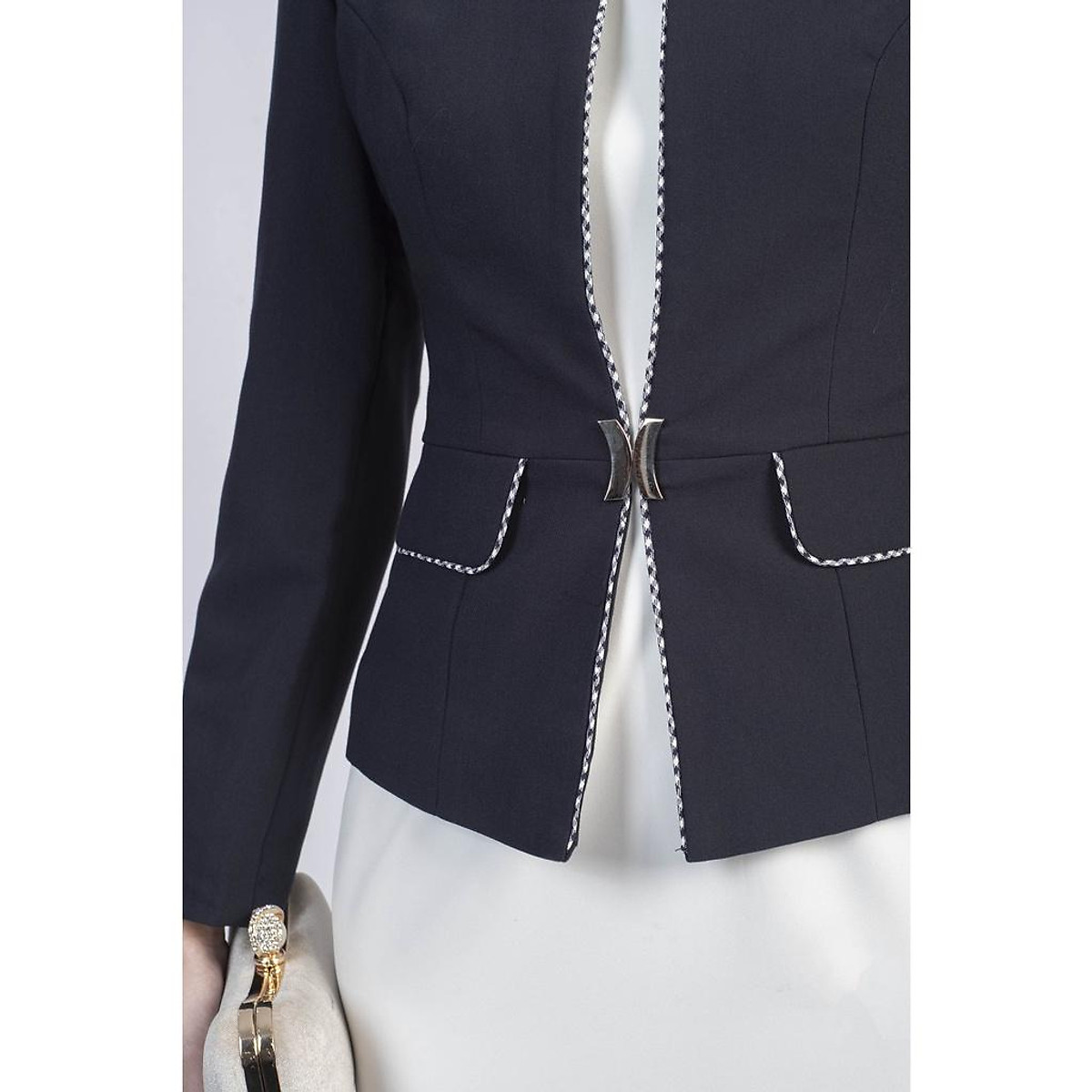 Áo vest cổ tròn MMOutfit V0820141 - Áo vest, blazer nữ